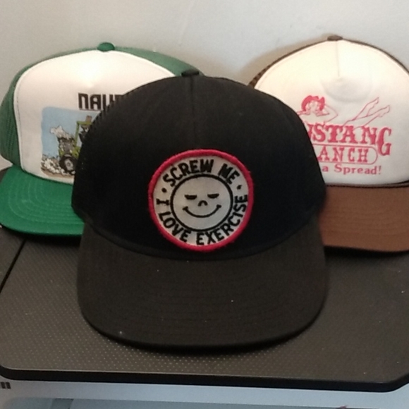 3 Vintage 💯Trucker,🔥 hat bundle - Picture 4 of 17
